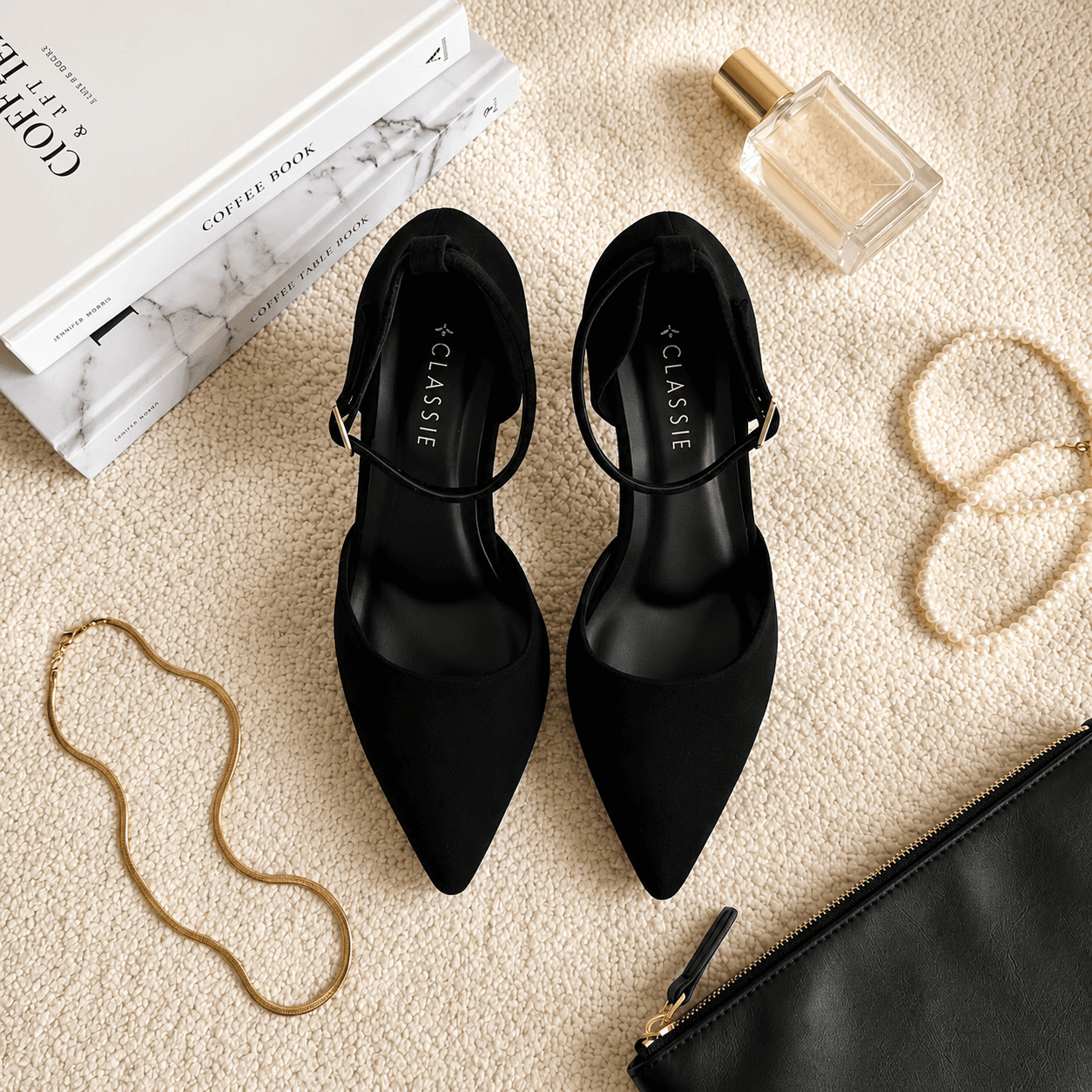Velora Black Pumps — Women's Heels India | CLASSIE