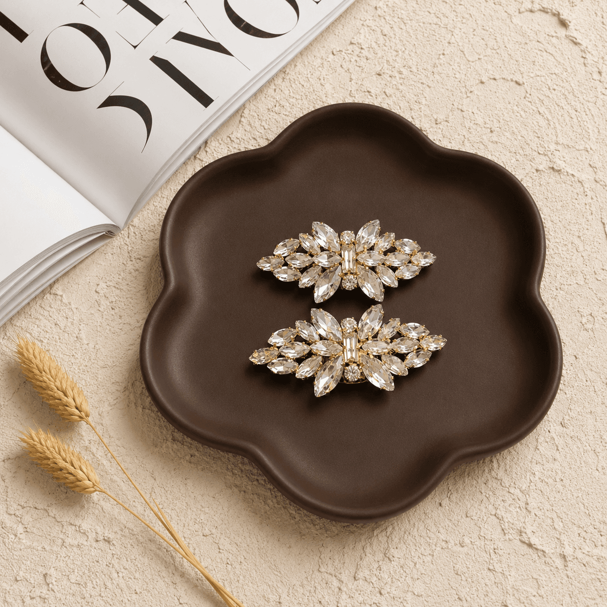 Radiance Crown Crystal Shoe Clip (Pair) — Shoe Clips & Charms India | CLASSIE